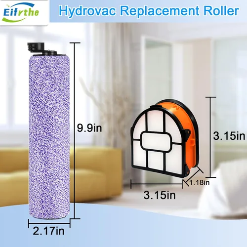 Vista 7 de Paquete de 4 cepillos y filte de repuesto WDB1F2 para aspiradora Shark WD101 WD201 WD100 WD200 AW201 WD200C WD201C WD101C AW261 wd160 HydroVac XL 3