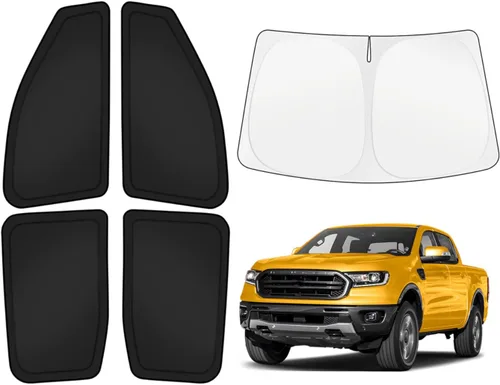 Vista 147 de KUST - Parasol plegable para parabrisas para BMW X1 E84, accesorios 2011 2012 2013 2014 2015, protector de visera de sol ajustable que bloquea