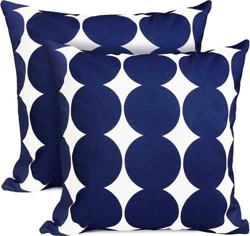 Vista 34 de Juego de 2 fundas de almohada decorativas negras boho 16x16 pulgadas, fundas de almohada de lino modernas estilo bohemia campestre para exteriores