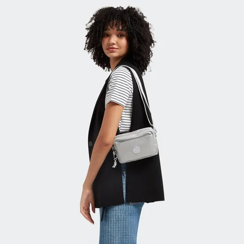 Vista 7 de Kipling Abanu - Bolso cruzado para mujer, ligero, cintura ajustable con bolsillos con cremallera de múltiples compartimentos