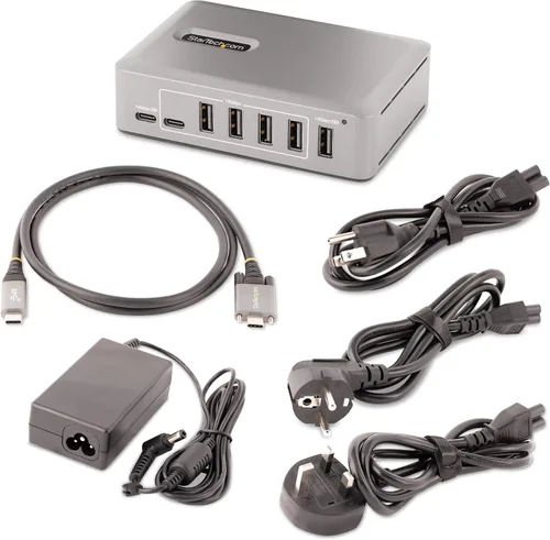 Vista 6 de StarTech Hub USB-C de 10 puertos, 10 Gbps, 65 W PA, TAA