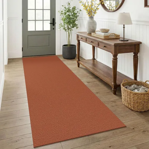 Vista 242 de KOZYFLY - Tapete para puerta de interior, lavable, pequeña, antideslizante, con respaldo de goma, felpudo de algodón para el hogar, color negro
