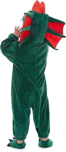 Vista 5 de HSCTEK - Disfraces de dinosaurio para bebés, recién nacidos y niñas y niños pequeños Dilofosaurio