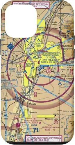 Vista 16 de Albuquerque (ABQ) Sectional Chart - Aviation Case for iPhone 17