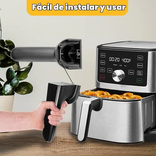 Vista 6 de Piezas de repuesto de mango de freidora de aire para freidora instantánea Vortex Plus 6QT/5.7QT, mango de freidora de aire para freidora de aire