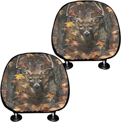 Vista 31 de Funda personalizada para reposacabezas de asiento de automóvil, regalos personalizables, transpirables, paquete de 2 fundas de cojín para asiento