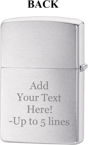 Vista 2 de Zippo Encendedor - Mensaje personalizado grabado en la parte trasera para especialista en trabajadores de mantenimiento comerciantes o artesanos