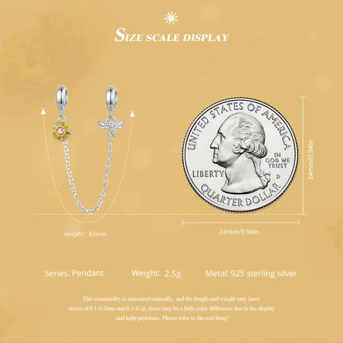 Vista 5 de NINGAN Heart Series Beaded Love Pendant 925 Sterling Silver Wrapped Love Crown Castle Angel Charm Fit Women's Bracelet Necklace Valentine's Day