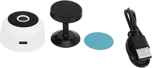 Vista 8 de A9, cámara 1080P con cubierta trasera magnética, mini videocámara de seguridad para el hogar Micro cámara de video (blanco)