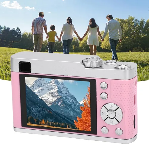 Vista 7 de Bewinner 4K 48MP UHD Digital Camera, Compact Portable Camera with 16x Zoom and Smart Autocococo, Travel Anti Shake Vlog Cameras with 32GB Memory