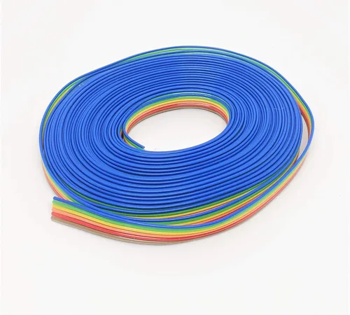 Vista 14 de Pc Accessories - Connectors Pro 4P 20 pies IDC 20' Color Arcoiris Cable de cinta plano para conectores de paso de 0.100 in (4P-20FT)