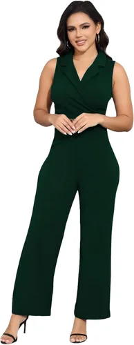 Vista 16 de DeftSharp Overol largo y elegante para mujer, sexy, para cóctel, fiesta, club, casual, para trabajo