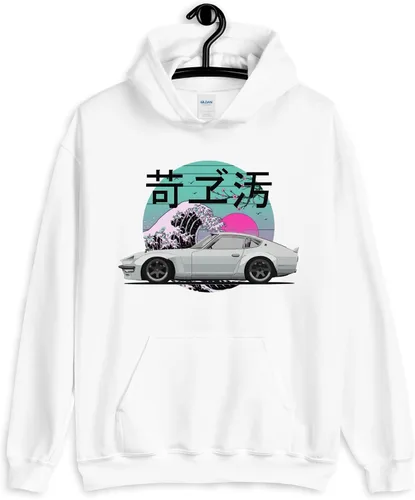 Vista 4 de 1973 Datsun 240z JDM Legend Japanese Tuner Drift Racing Sudadera con capucha unisex
