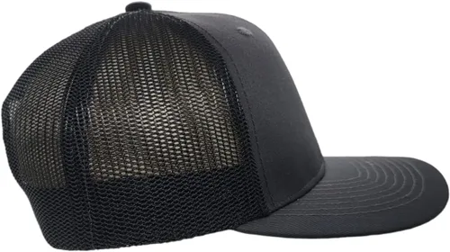 Vista 2 de Death Valley Trucker - Gorra de béisbol con parche tejido de parque nacional (grisnegro), GrisNegro