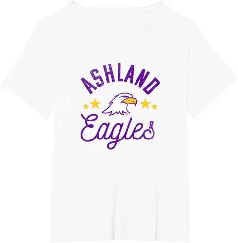 Vista 17 de Ashland University Camiseta con logotipo de Eagles, Gris