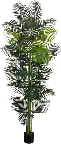 Vista 9 de Nearly Natural Palmera artificial Paradise de 8 pies