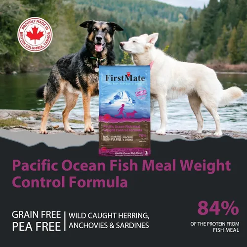 Vista 3 de FirstMate Pet Foods Alimento seco para perros – Ingrediente limitado Fórmula de control de peso de comida de pescado del océano Pacífico – Receta