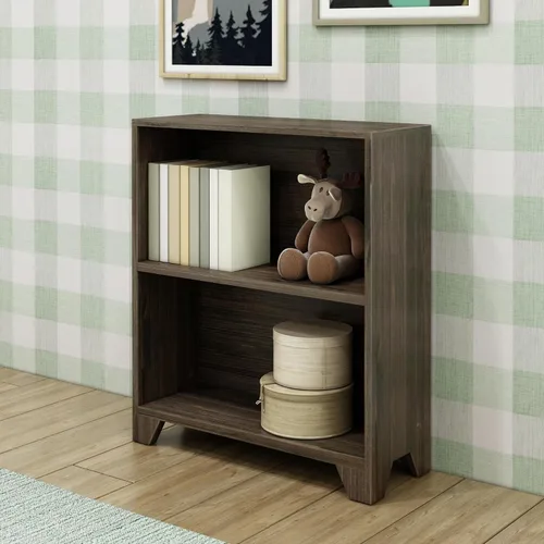 Vista 8 de Max & Lily Estantería moderna de 2 estantes, de madera maciza para dormitorio de niños, madera flotante Low VOC Finishes, Engineered Wood, Space