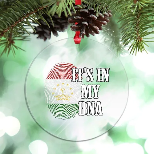 Vista 27 de Adorno de Navidad personalizado del Reino Unido 2023 It's in My DNA, adorno de huellas dactilares para decoración de árbol de Navidad, recuerdo
