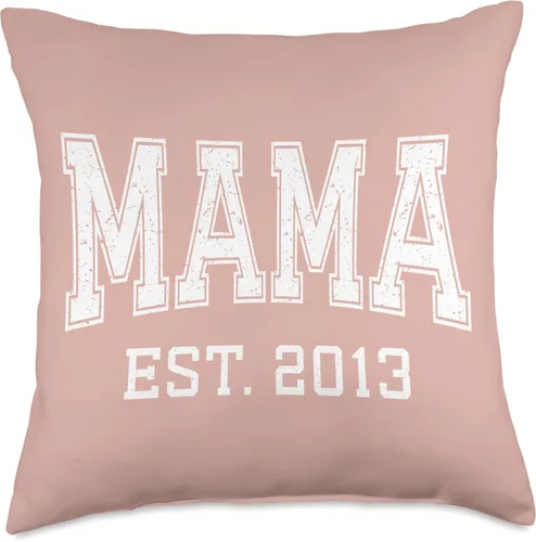Vista 4 de Mama Est 2013 Custom Mom Personalized Mothers Day Customized Throw Pillow