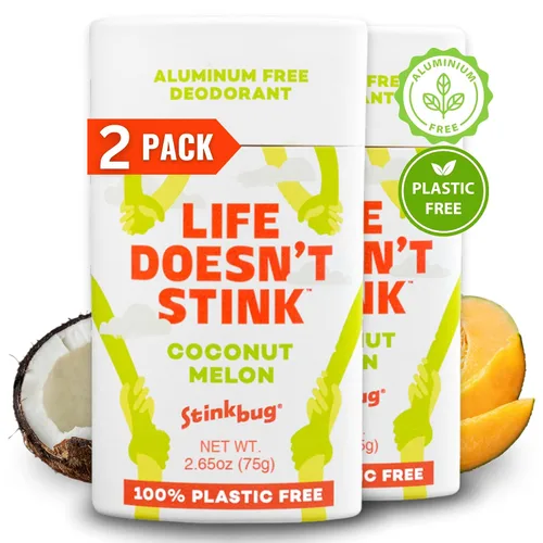Vista 27 de Stinkbug Naturals - Desodorante orgánico sin aluminio con aceite de coco y aceites esenciales, sin parabenos, desodorante para piel sensible, 2.1