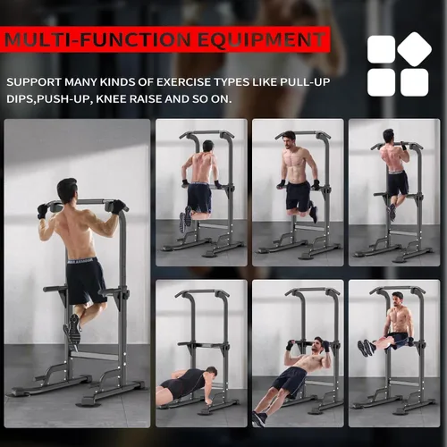 Vista 7 de Z ZHICHI Pull-Up Dip Station Pull-Up Chin-Up Weight Capacity 350LBS