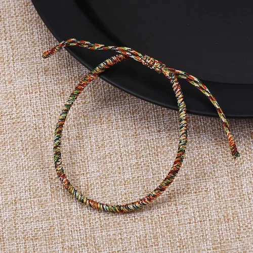Vista 30 de Pulseras tibetanas hechas a mano con cuerda roja para él y ella, pulsera de la amistad, pulsera de la amistad, hilo negro y rojo para protección