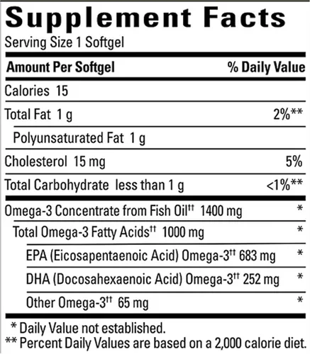 Vista 2 de Nature Made 1400 mg Ultra Aceite de Pescado Omega-3 softgels (130 ct.)