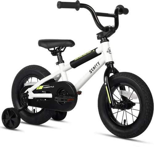 Vista 28 de cubsala Bicicleta para niños de 12, 14, 16, 18 pulgadas, estilo BMX, con ruedas de entrenamiento, freno para niños de 2 a 10 años, varios