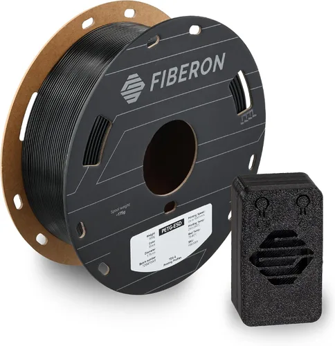 Vista 27 de Polymaker Fiberon ASA-CF08 Filamento ASA de fibra de carbono de 0.07 in 4.370 - 0.07 in Fiberon Asa-cf08 Negro 1.1 lbs (Código hexagonal: #000000)
