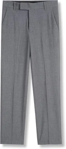 Vista 9 de Calvin Klein Pantalón de vestir bi-stretch de frente lisa para niño, ajuste recto, con presillas para cinturón y bolsillos delanteros Negro