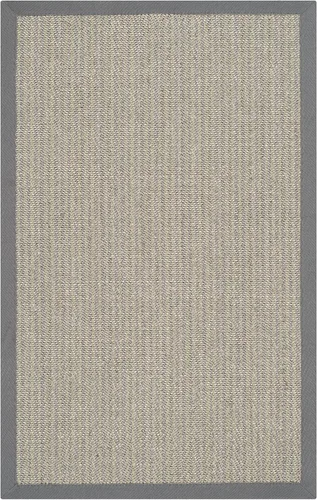 Vista 2 de SAFAVIEH Natural Fiber Collection NF444A - Alfombra decorativa de 2 pies 6 pulgadas x 4 pies, diseño de sisal de espiga de borde de espiga, fácil