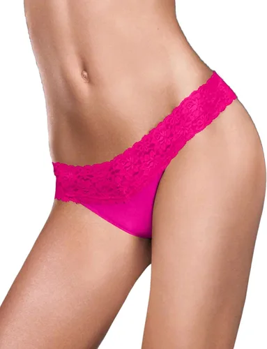 Vista 5 de Maidenform Panty Dream con tanga de encaje para mujer Mantequilla de Canela/Cacao Cálido/Negro
