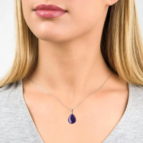 Vista 3 de GAVU Collar de lágrima de piedras preciosas para mujer, collares de cristal para mujer