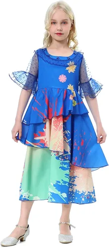 Vista 5 de ToBunm Isabela Costume for Girls Dress Outfit Cosplay Princess Tutu Dress Up for Halloween