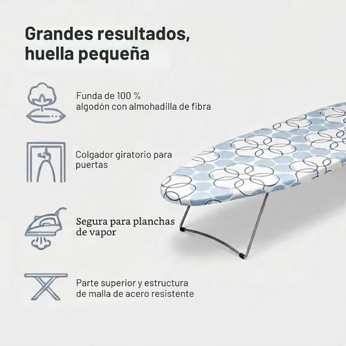 Vista 6 de Household Essentials - Tabla de planchar de acero con soporte de hierro