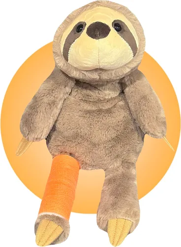 Vista 9 de Animal de peluche con yeso, regalo personalizado para niños con brazos o piernas rotos, regalo de brazo roto para niños y niñas, elige tu
