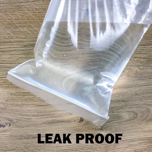 Vista 5 de Bolsas de plástico de polietileno transparentes con cierre de cremallera resellable de 6" x 9" (1000 bolsas) de 2 mil