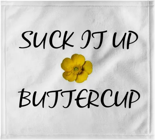 Vista 7 de 3d Rose Suck it up buttercup toalla de mano, 15" x 22
