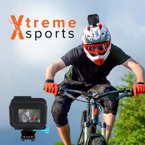 Vista 3 de Carcasa con marco para GoPro Hero 8, color negro. Kit de accesorios de montaje de jaula protectora con tornillo de aluminio y hebilla extraíble