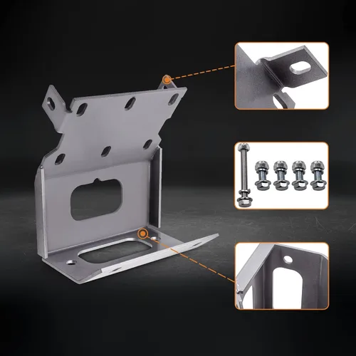 Vista 7 de maXpeedingrods Placa de montaje de cabrestante para Honda Foreman Rubicon Rancher TRX500 TRX420 TRX520 2014-2024 Winch Mounting Bracket for Honda