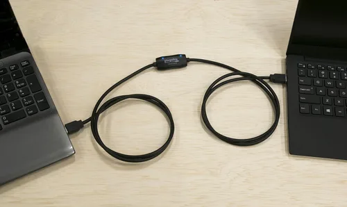 Vista 4 de Plugable Cable de transferencia USB 3.0 para PC con Windows - Transferencia de datos de alta velocidad, sincronización fácil de archivos de PC a PC