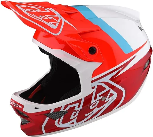 Vista 7 de Troy Lee Designs Adulto Downhill Bicicleta de montaña BMX Casco de fibra D3 Anarchy de cara completa