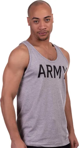 Vista 3 de Ejército PT Style Tank Top U.S. Militar entrenamiento físico infantería entrenamiento sin mangas entrenamiento camiseta