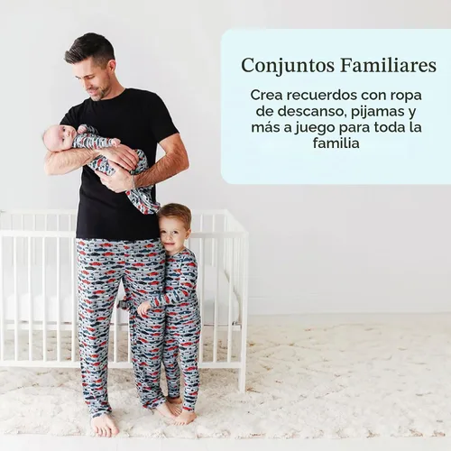 Vista 7 de Posh Peanut Conjunto de pijama de manga larga para niños hecho de viscosa Enzo