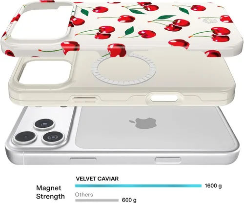 Vista 821 de VELVET CAVIAR Funda para iPhone 15, compatible con MagSafe, probada contra caídas de 10 pies, fundas protectoras de diseño, leopardo color rosa
