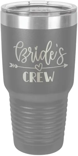 Vista 11 de Vaso grabado para novias de acero con revestimiento de polvo y láser, taza de viaje, sin BPA, para mantener tu bebida fría o caliente, idea