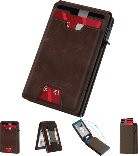 Vista 10 de typecase Cartera inteligente para hombre, Negro fibra de carbono