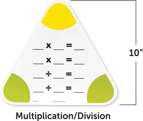 Vista 3 de Learning Resources - Juego de pizarras de borrado en seco, 5 unidades, pizarras de doble cara, a partir de 6 años
