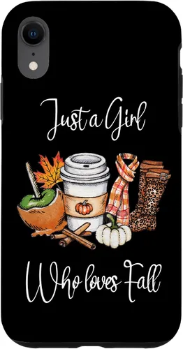 Vista 24 de iPhone 12 Pro Max Just A Girl Who Loves Fall Pumpkin Spice Boot Estuche de regalo de girasol